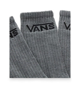 Vans Komplet treh sivih nogavic Classic Crew