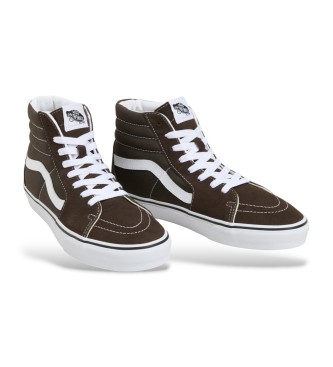 Vans Colour Theory Sk8-Hi brown leather trainers