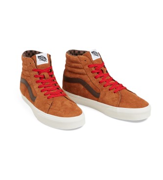 Vans SK8-Hi oranžne usnjene superge