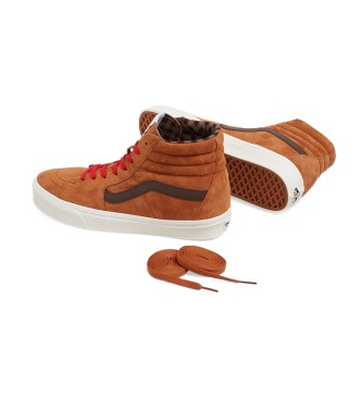 Vans SK8-Hi oranžne usnjene superge