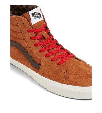 Vans SK8-Hi oranžne usnjene superge