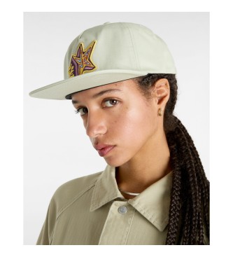 Vans Gorra con cierre trasero ajustable y perfil poco profundo Skate Star beige