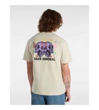 Vans T-shirt clssica Skull Void bege