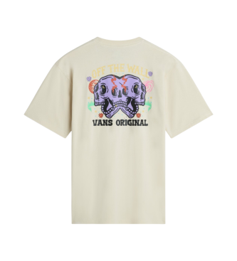 Vans T-shirt clssica Skull Void bege