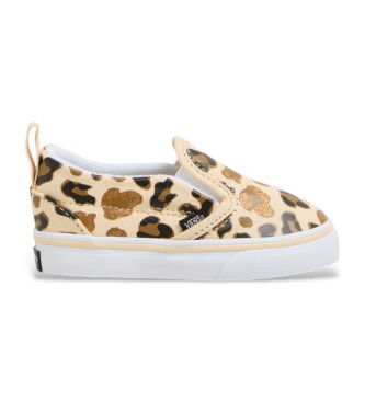 Vans Sneakers Slip-On con chiusura grip marrone