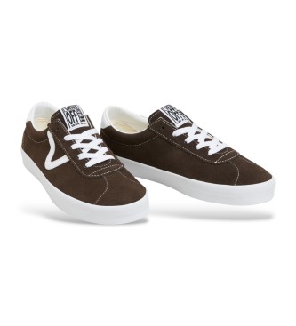 Vans Baskets Sport Low en cuir marron