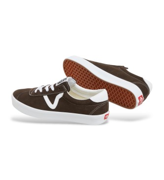 Vans Baskets Sport Low en cuir marron