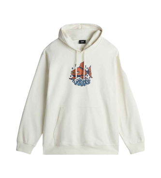 Vans Loose fitting hooded sweatshirt Fish white