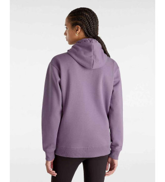 Vans Classic V unzipped hooded sweatshirt in lilac boyfriend fit