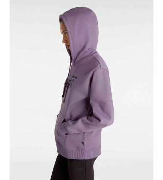 Vans Classic V unzipped hooded sweatshirt in lilac boyfriend fit