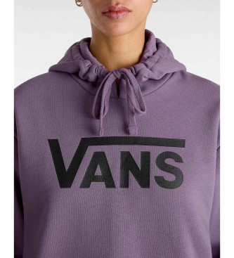 Vans Classic V unzipped hooded sweatshirt in lilac boyfriend fit