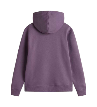 Vans Klassiek V sweatshirt met capuchon en rits in lila boyfriend fit