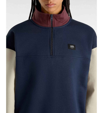 Vans Colorblock half-zip turtleneck sweatshirt navy