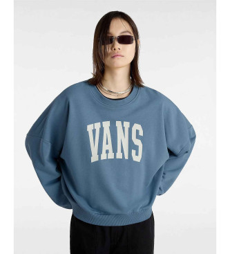 Vans Locker sitzendes Sweatshirt mit Rundhalsausschnitt aus blauem Stadium-Frotteestoff