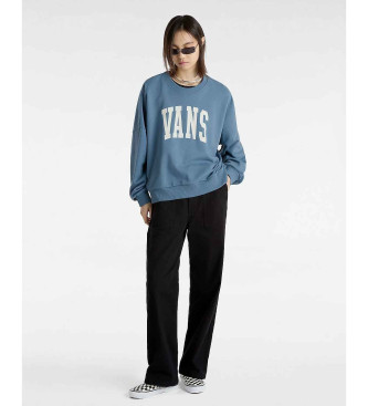 Vans Locker sitzendes Sweatshirt mit Rundhalsausschnitt aus blauem Stadium-Frotteestoff