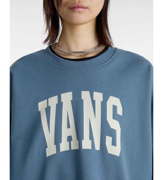 Vans Locker sitzendes Sweatshirt mit Rundhalsausschnitt aus blauem Stadium-Frotteestoff