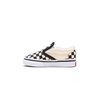 Vans Checkboard Classic Slip-On Sneakers wei, schwarz