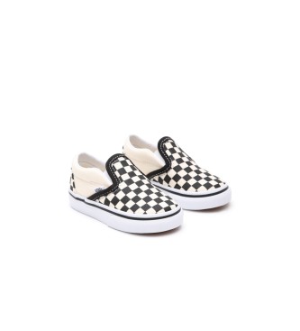 Vans Checkboard Classic Slip-On Sneakers wei, schwarz