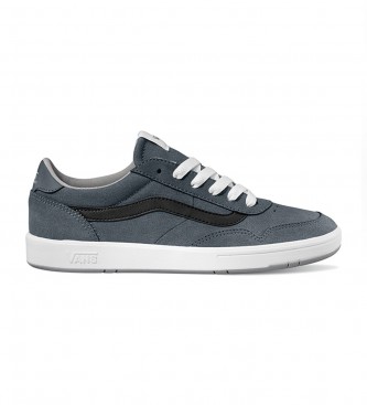 Vans Cruze Too grey blue leather trainers
