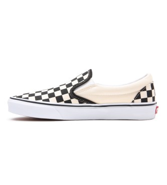 Vans Checkerboard Classic Slip-On Sneakers Blaco, Svart