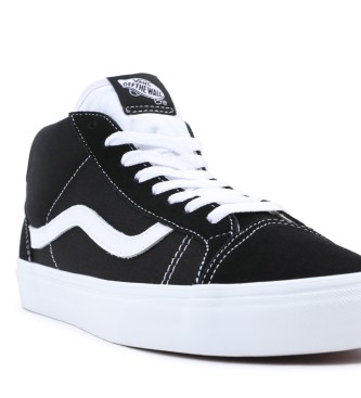 Vans Mid Skool leren sportschoenen 37 zwart