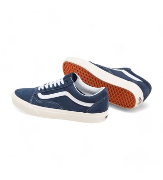 Vans Old Skool blauw leren sportschoenen