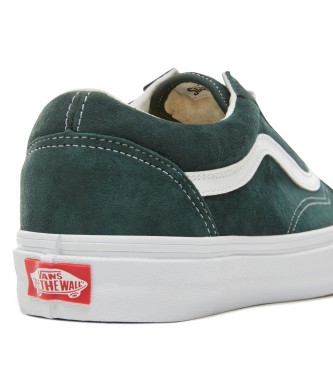 Vans Sapatilhas Old Skool em pele verde