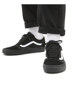 Vans Skórzane sneakersy Old Skool w kolorze czarnym