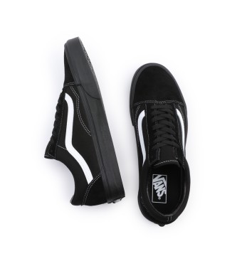 Vans Skórzane sneakersy Old Skool w kolorze czarnym