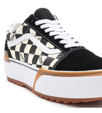 Vans Checkerboard Old Skool Stacked Sneakers black