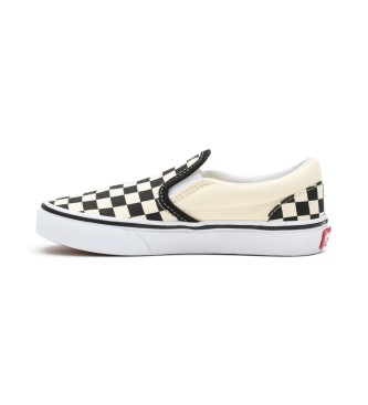 Vans Checkboard Classic Slip-On Sneakers wit, zwart