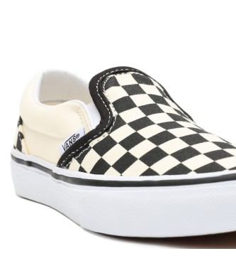 Vans Checkboard Classic Slip-On Sneakers blanc, noir