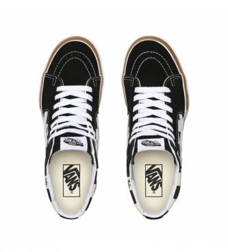 Vans Checkerboard Sk8-Hi Stacked Sneakers Black