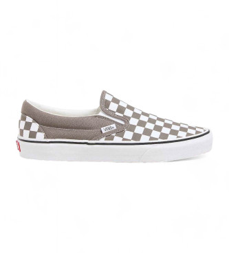 Vans Klassieke Checkerboard grijze sportschoenen