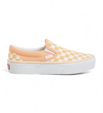 Vans Šahovnice Classic Slip-On Platform Sneakers Orange