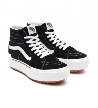 Vans Sk8-Hi Stacked Black Suede And Canvas Sneakers Black