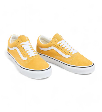 Vans Colour Theory Old Skool rumene usnjene športne copate