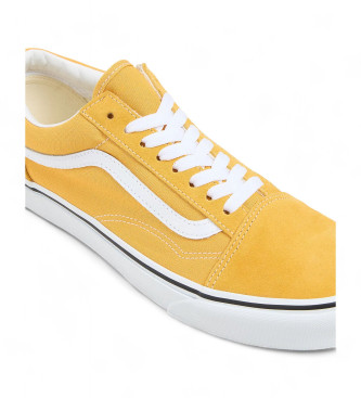 Vans Colour Theory Old Skool yellow leather trainers