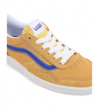 Vans Cruze Too Cc senffarbene Turnschuhe aus Leder