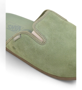 Vans Harbor Mule Vr groen leren pantoffels