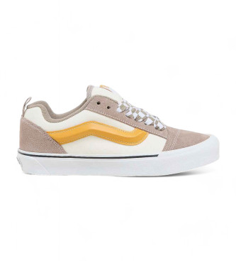 Vans Knu Skool beige leather trainers