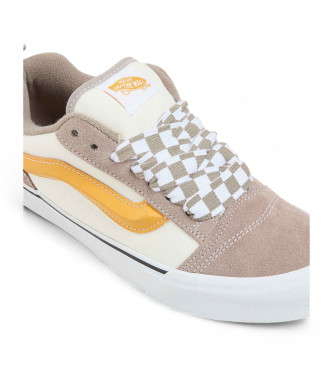 Vans Knu Skool beige leather trainers