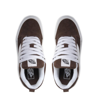 Vans Knu Skool rjave usnjene športne copate