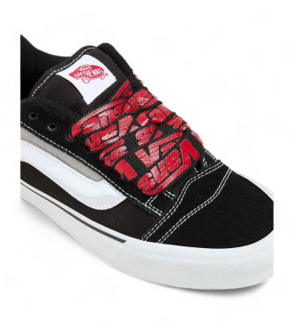 Vans Knu Skool leren sportschoenen zwart