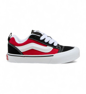 Vans Buty skórzane Knu Skool czerwone