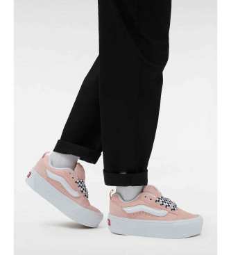 Vans Sneaker Knu Stack in pelle rosa