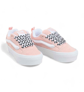 Vans Knu Stack chaussures en cuir rose