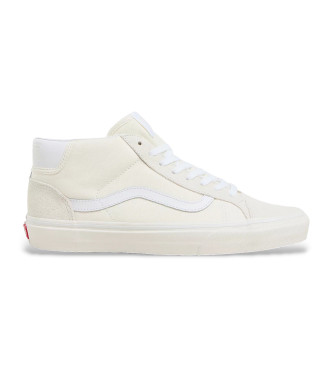 Vans Zapatillas de piel Mid Skool 37 beige