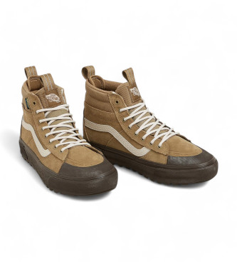 Vans Sneakers MTE Sk8-Hi in pelle impermeabile marrone