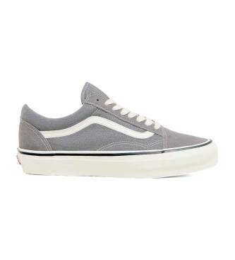 Vans Baskets en cuir gris Old Skool 36